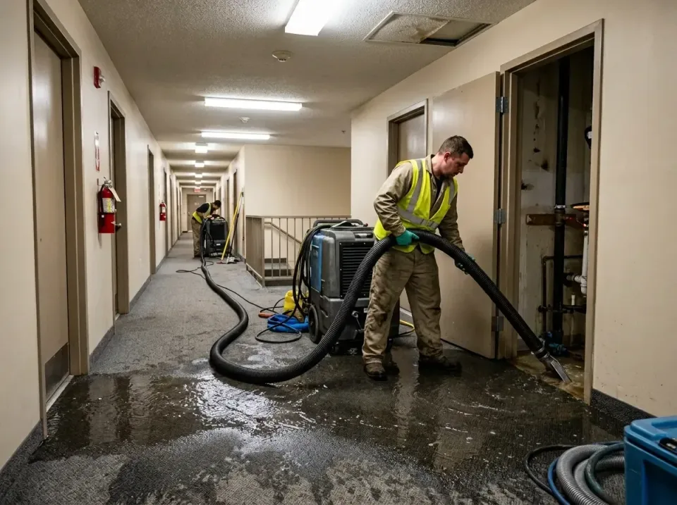 multi-unit-apartment-hallway-f-005 — frequently asked questions, Emergency Burst Pipe Water Extraction & Removal in Iowa Cit…